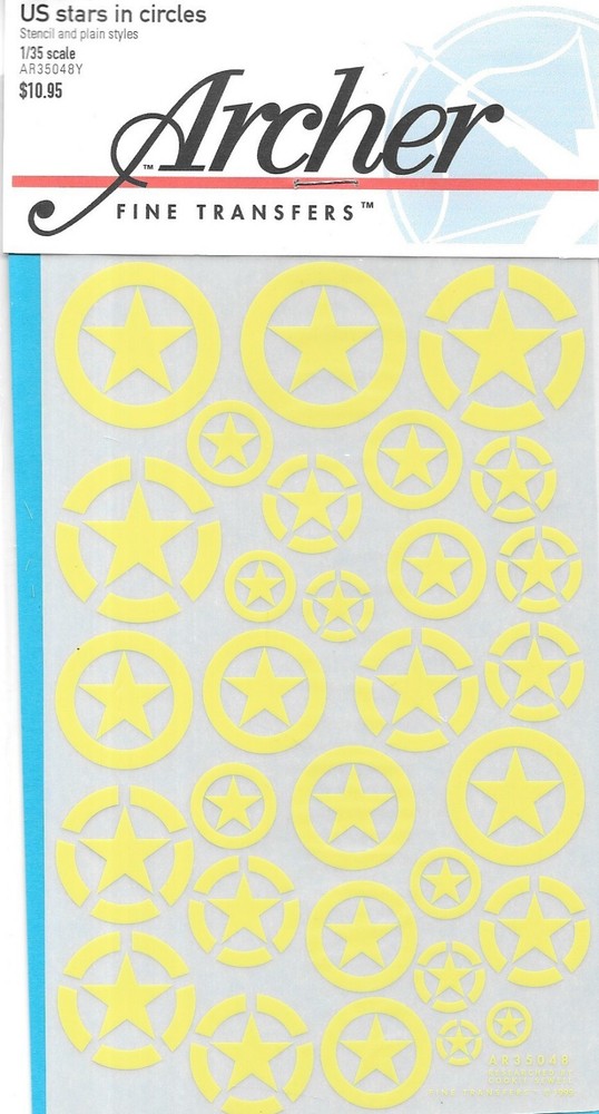 Archer US Stars In Circles Yellow 35048Y