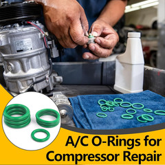 265 Pcs AC O Ring & Gasket Seal Kit for R134A – Durable A/C Compressor Port Seal
