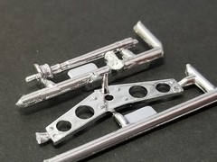 1933 Willys DRIVESHAFT & CENTER CROSSMEMBER from AMT 1:25 Model Kit 33