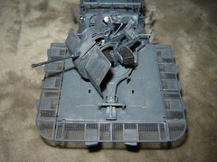 Built Half Track w/Gun 6 inches long Well Built & Painted Excellent Cond Nice