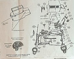 25 FORD MODEL T CHOPPED COUPE BODY – AMT 1167 – MODEL CAR KIT PARTS LOT
