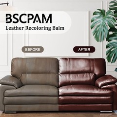 Bscpam 12Oz Leather Recoloring Balm 3.4Oz Mink Oil Leather Conditioner Kitwhite