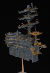 1/700 island structure of the US aircraft carrier Ronald Reagan CVN-76 Unpainted