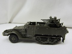 ROCO MINITANKS DBGM #279 US Army WWII M16 AAA Quad .50cal Halftrack