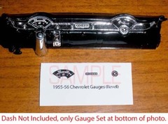 1955 – 56 CHEVROLET Bel Air – 210 – Nomad GAUGE FACES 1/25 REVELL MONOGRAM kits