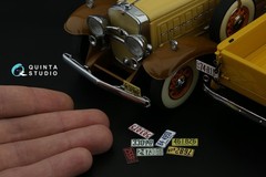 Quinta Studio 1/24 1/25 Metal License Plates SD ND KS OH WI MI IL NE IA 1920-30s