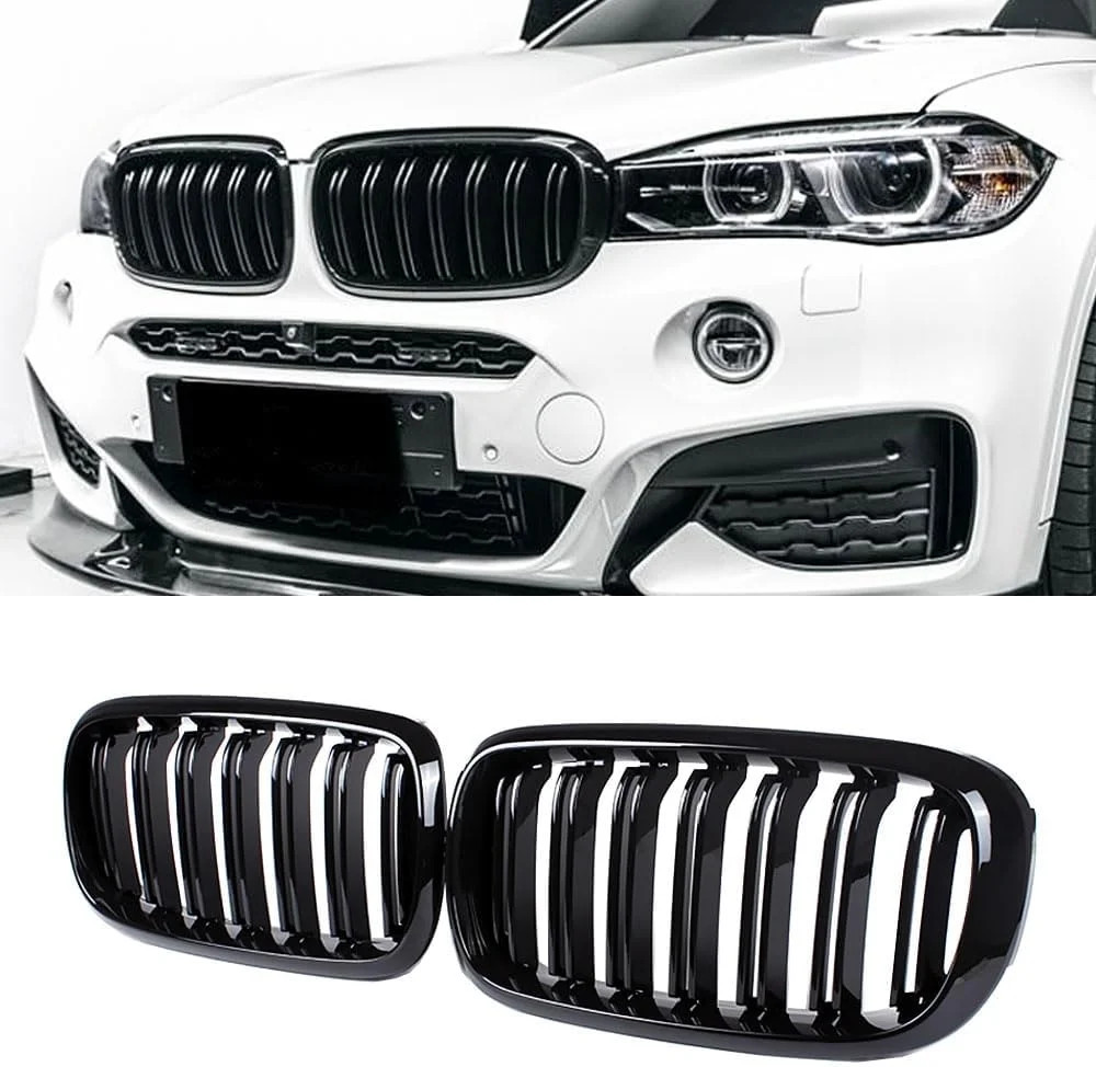 X5 F15 Grille，Gloss Black Kidney Grill Fit 2014-2018 X5 F15 X6 F16 X5M F85 X6M F