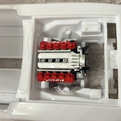 Resin Dodge Viper V10 engine for scale model cars, 1/24 1/25