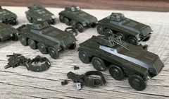 Lot of 8 Roco Minitanks German Sd Kfz 234 Puma Armored Car WWII 1:87 HO Austria