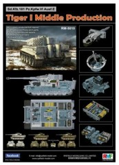 RYEFIELD MODEL RFM RM-5010 1/35 Tiger I Middle Production W/ Full Interior