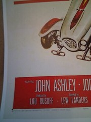 Very cool vintage 1950’s HOT ROD GANG Ala Kart poster 30 yr old reprint GREAT