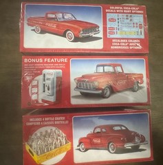 1/25 Scale Coca-Cola series AMT Die Cast Lot ‘55 Cameo ‘60 Ranchero ‘41 Voiture