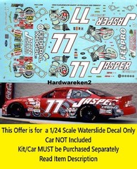 NASCAR DECAL #77 JASPER RED GASKET 2000 FORD TAURUS ROBERT PRESSELY 1/24 SLIXX