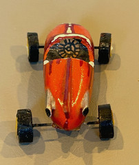 Vintage Custom Built Wood Midget Racer Model Indy 500 Marx Slush Race Stock Car