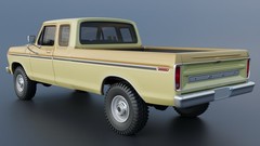 3d Printed 1/25 1974 Ford F250 SuperCab Model Kit