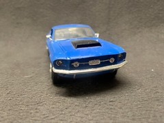 AMT ’67 Ford Mustang GT Model 1/25 Built Kit Muscle Car Detailed Blue 4 Speed