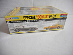 Monogram ’82 Corvette 1/24 & ’78 Camaro Z-28 1/32 Snap Tite Bonus Pack Model Kit
