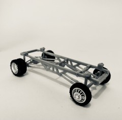 1:64 Ford F350 Dually Lifted Truck Frame.(Truck Body And Wheels Not Included)