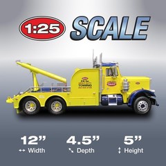 AMT Peterbilt 359 Wrecker Model Kit – 1/25 Scale Buildable 0.5 Liters, Black