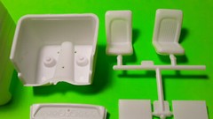 AMT 1940 Willys Pickup Truck Gasser 1/25 Body Cab Glass Interior Tub Bucket Seat