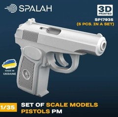 PM pistols 5 pcs Set of scale models 1/35 SPALAH 17935