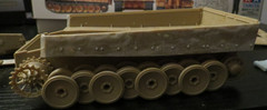 TAMIYA German Tiger I Tank 1/35 Model Kit Mid Production PARTIALLY BUILT READ