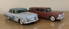 Lot Dealer Promo 1/25 Cars 56 Plymouth Belvedere 56 Oldsmobile Holiday 59 Royal
