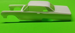 Body 65 1965 Chevy Chevelle AWB Funny Drag Car 1/25 AMT Hood Glass Bumper