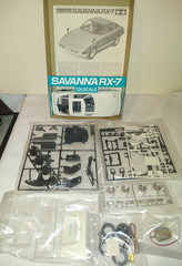 1980’S TAMIYA MAZDA RX-7 SAVANNA SUNROOF LIMITED MOTOTIZED MODEL KIT MIB