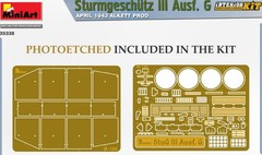 MINIART 35338 1/35 Scale StuG III Ausf. G Ausf 1943 Alkett Prod. Interior Kit