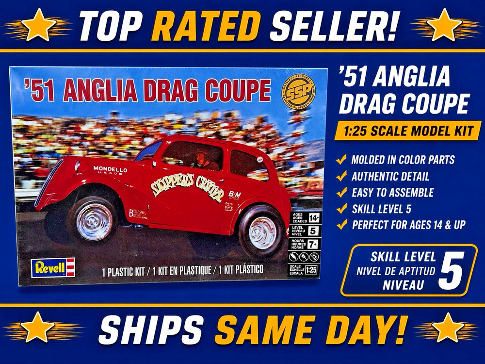 Revell Anglia Drag Coupe SSP 1:25 Scale Model Kit #85-1269 FACTORY SEALED BOX!!!