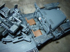 Built Half Track w/Gun 6 inches long Well Built & Painted Excellent Cond Nice