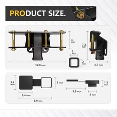 Trailer Hitch Receiver for Jeep Wrangler JL Accessories with Cover Compatible…