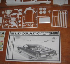 Johan 1971 Cadillac Eldorado Customizing Ski Kit # C-211 Unbuilt 1/25 Jo-Han 71