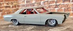 1/24 Scale: 17/15-inch Classic Five Slot Wheels W/Drag Slicks; Resin