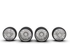 1:25 3d Printed 30” ADF Style Dually Setup Wheels. Comes In Chrome