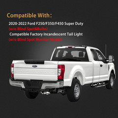 Tail Light Assembly Compatible with 2020-2022 Ford F250/F350/F450 Super Duty Dri