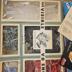 Looks Unused Renwal Blueprint Model The Visible V8 auto engine vintage 1960