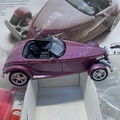 1997 Testors Plymouth Prowler pre-painted die cast metal model kit Opened