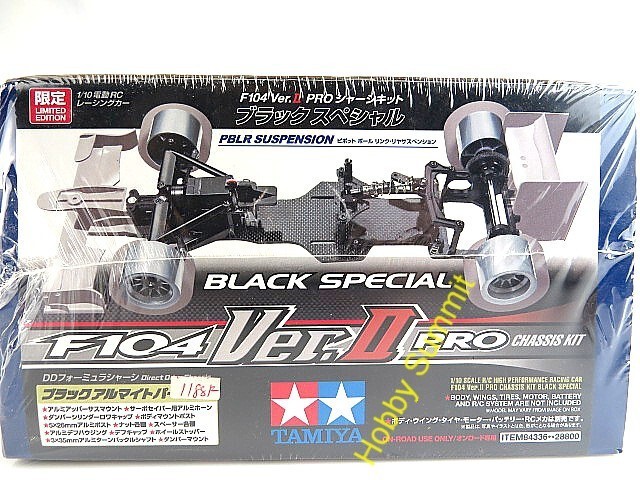 Tamiya 1/10 R/C F104 Ver. II Pro Black Sp. F-1 Grand Prix Ltd. Ed. 84336