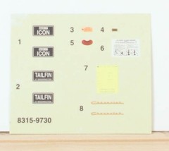 Model kit Decal Sheet Misc Plates unused P2
