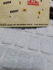 Testors Model mat poster Fujimi Ferrari Testarossa Parts Lot Vintage Tires Rims