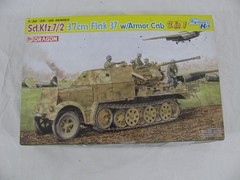 Dragon 1/35 German Half-Track Sd.Kfz. 7/2 3.7cm Flak 37 w/Armor Cab #6542 New!