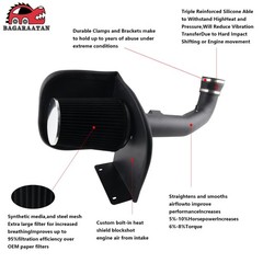 Bagaraatan Cold Air Intake System Heat Shield Compatible 2009-2014 Chevy