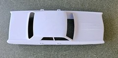 ABS-LIKE RESIN 3D PRINTED 1/25 1972 PLYMOUTH FURY 4-DOOR SEDAN BODY