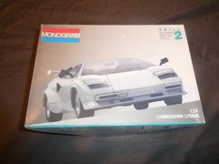 1991 Monogram Lamborghini LP500S Model Ki, 1:24 Scale, Open Box