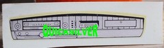 Vintage 1965 Dodge Coronet 500 Dashboard Decal 1/25th Pactra 11653 a