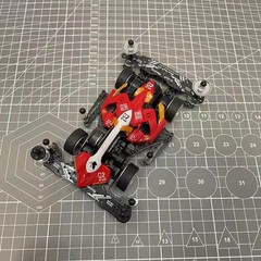 Tamiya 4WD Jedi 8G FMA Chassis Dual Shell Matte Metal Black Painted Car