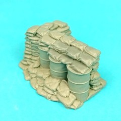 1/35 Diorama WWII Military Sandbag Wall Trench Bunker Scene Prop Model Accessory