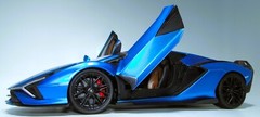 Lamborghini 1:18Race Car12Custom Built Concept Metal Body Model Carousel BLUE 24